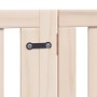 Folding dog gate, 8-panel poplar wood, 640 cm. by , Dog kennels and fences - Ref: Foro24-3155666, Price: 164,32 €, Discount: %