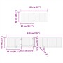 Folding dog gate, 8-panel poplar wood, 640 cm. by , Dog kennels and fences - Ref: Foro24-3155666, Price: 164,32 €, Discount: %