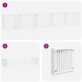 Folding dog gate 10 panels white poplar wood 800 cm by , Dog kennels and fences - Ref: Foro24-3155679, Price: 286,92 €, Disco...