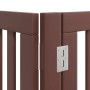 Folding dog gate 6 panels poplar wood brown 480 cm by , Dog kennels and fences - Ref: Foro24-3155693, Price: 175,76 €, Discou...