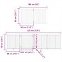 Folding dog gate 6 panels poplar wood brown 480 cm by , Dog kennels and fences - Ref: Foro24-3155693, Price: 175,76 €, Discou...