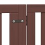 Puerta de perros plegable 10 paneles madera álamo marrón 800 cm | Foro24|Onlineshop| Casa, Jardín y Más Foro24.es