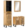 3-piece bathroom furniture set made of solid rough mango wood by , Bathroom furniture - Ref: Foro24-3217089, Price: 296,26 €,...