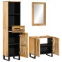 3-piece bathroom furniture set made of solid rough mango wood by , Bathroom furniture - Ref: Foro24-3217089, Price: 296,26 €,...