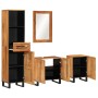 Set of 4-piece solid acacia wood bathroom furniture. by , Bathroom furniture - Ref: Foro24-3217094, Price: 394,65 €, Discount: %