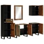 Set of 5-piece solid acacia wood bathroom furniture. by , Bathroom furniture - Ref: Foro24-3217107, Price: 422,16 €, Discount: %