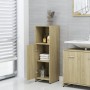 Juego muebles de baño 3 piezas madera ingeniería roble Sonoma de vidaXL, Muebles de baño - Ref: Foro24-3056910, Precio: 101,9...