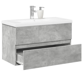 Set muebles de baño 2 piezas madera contrachapada gris hormigón de , Muebles de baño - Ref: Foro24-3324909, Precio: 207,55 €,...