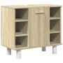 3-piece bathroom furniture set made of Sonoma oak plywood. by , Bathroom furniture - Ref: Foro24-3324975, Price: 176,51 €, Di...