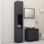 Gray chipboard 3-piece bathroom furniture set by vidaXL, Bathroom furniture - Ref: Foro24-3056936, Price: 215,99 €, Discount: %