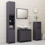 Conjunto de muebles de baño 3 piezas aglomerado gris de vidaXL, Muebles de baño - Ref: Foro24-3056936, Precio: 215,63 €, Desc...