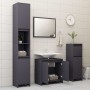 Conjunto de muebles de baño 3 piezas aglomerado gris de vidaXL, Muebles de baño - Ref: Foro24-3056936, Precio: 215,63 €, Desc...