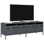 TV stand made of cold-rolled anthracite steel, measuring 135x39x43.5 cm. by , TV Furniture - Ref: Foro24-851306, Price: 228,8...