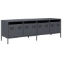 TV stand made of cold-rolled anthracite steel, measuring 135x39x43.5 cm. by , TV Furniture - Ref: Foro24-851306, Price: 228,8...