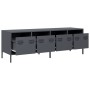 TV stand made of cold-rolled anthracite steel, measuring 135x39x43.5 cm. by , TV Furniture - Ref: Foro24-851306, Price: 228,8...