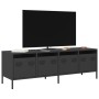 TV stand made of black cold-rolled steel 135x39x43.5 cm | Foro24|Onlineshop| Casa, Jardín y Más Foro24.es