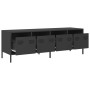 TV stand made of black cold-rolled steel 135x39x43.5 cm | Foro24|Onlineshop| Casa, Jardín y Más Foro24.es