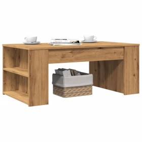 Mesa de centro madera ingeniería roble artesanal 102x55x42cm de , Mesas de centro - Ref: Foro24-856025, Precio: 62,15 €, Desc...