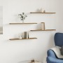 Wall shelves 4 units engineered wood oak artisan 60x20x1.5cm by , Closets and storage - Ref: Foro24-856298, Price: 32,15 €, D...