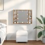 Mirror and LED wooden engineered oak artisan furniture 76x15x55cm by , Closets and storage - Ref: Foro24-857002, Price: 76,86...