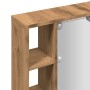 Mueble espejo y LED madera ingeniería roble artisan 76x15x55cm de , Armarios y almacenamiento - Ref: Foro24-857002, Precio: 7...