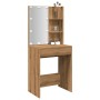 Dresser with LED lights oak artisan 60x40x140 cm by , Tables - Ref: Foro24-857000, Price: 109,83 €, Discount: %