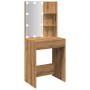 Dresser with LED lights oak artisan 60x40x140 cm by , Tables - Ref: Foro24-857000, Price: 109,83 €, Discount: %