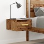 Wall-mounted bedside table in aged wood, 35x35x20 cm | Foro24|Onlineshop| Casa, Jardín y Más Foro24.es