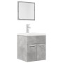 Set muebles de baño 2 piezas madera contrachapada gris hormigón de , Muebles de baño - Ref: Foro24-856368, Precio: 48,27 €, D...