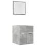 Bathroom furniture set, 2 pieces, gray plywood with concrete finish. by , Bathroom furniture - Ref: Foro24-856368, Price: 48,...