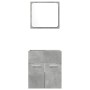 Set muebles de baño 2 piezas madera contrachapada gris hormigón de , Muebles de baño - Ref: Foro24-856368, Precio: 48,35 €, D...