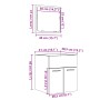 Bathroom furniture set, 2 pieces, gray plywood with concrete finish. by , Bathroom furniture - Ref: Foro24-856368, Price: 48,...