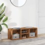 Aged engineered wood shoe bench 105x35x35 cm by , Shoe racks and shoe organizers - Ref: Foro24-856410, Price: 60,81 €, Discou...