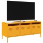 Mueble para TV acero laminado en frío amarillo 101,5x39x43,5 cm de , Muebles TV - Ref: Foro24-851229, Precio: 186,30 €, Descu...