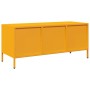 Mueble para TV acero laminado en frío amarillo 101,5x39x43,5 cm de , Muebles TV - Ref: Foro24-851229, Precio: 186,30 €, Descu...