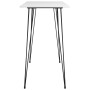 High table and 7-piece bar stools set in white and gray. | Foro24|Onlineshop| Casa, Jardín y Más Foro24.es