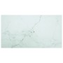 Marble design table with white tempered glass top 120x65 cm 8mm by , Table tops - Ref: Foro24-322260, Price: 76,29 €, Discoun...