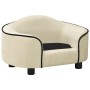 Plush cream dog sofa 67x47x36 cm by , Beds for dogs - Ref: Foro24-171090, Price: 80,45 €, Discount: %