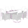 Set de comedor de jardín 7 pzas y cojines ratán sintético negro | Foro24|Onlineshop| Casa, Jardín y Más Foro24.es