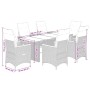 7-piece garden dining set with black synthetic rattan cushions by , Garden sets - Ref: Foro24-3276840, Price: 829,04 €, Disco...