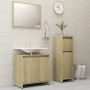 Sonoma Oak Engineered Wood 3-Piece Bathroom Furniture Set by vidaXL, Bathroom furniture - Ref: Foro24-3056928, Price: 123,98 ...