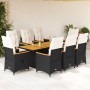 9-piece garden dining set with black synthetic rattan cushions by , Garden sets - Ref: Foro24-3276842, Price: 1,00 €, Discoun...