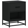 Engineered wood black bedside table 40x31x50 cm by , Nightstands - Ref: Foro24-848684, Price: 53,08 €, Discount: %