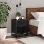 Engineered wood black bedside table 40x31x50 cm by , Nightstands - Ref: Foro24-848684, Price: 53,08 €, Discount: %