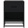 Engineered wood black bedside table 40x31x50 cm by , Nightstands - Ref: Foro24-848684, Price: 53,08 €, Discount: %