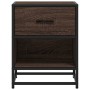 Engineered wood brown oak bedside table 40x31x50 cm | Foro24|Onlineshop| Casa, Jardín y Más Foro24.es