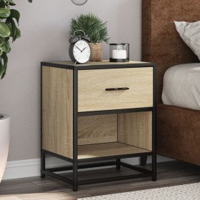 Mesita de noche madera de ingeniería roble Sonoma 40x31x50 cm de , Mesitas de noche - Ref: Foro24-848686, Precio: 51,50 €, De...