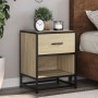 Engineered wood nightstand in Sonoma oak, 40x31x50 cm. by , Nightstands - Ref: Foro24-848686, Price: 51,55 €, Discount: %