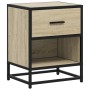 Engineered wood nightstand in Sonoma oak, 40x31x50 cm. by , Nightstands - Ref: Foro24-848686, Price: 51,55 €, Discount: %