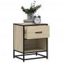 Engineered wood nightstand in Sonoma oak, 40x31x50 cm. by , Nightstands - Ref: Foro24-848686, Price: 51,55 €, Discount: %